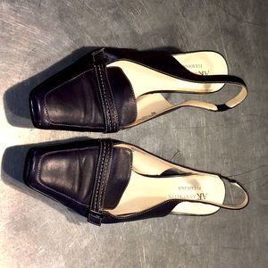 Anne Klein Flexology Slingback Navy Heels